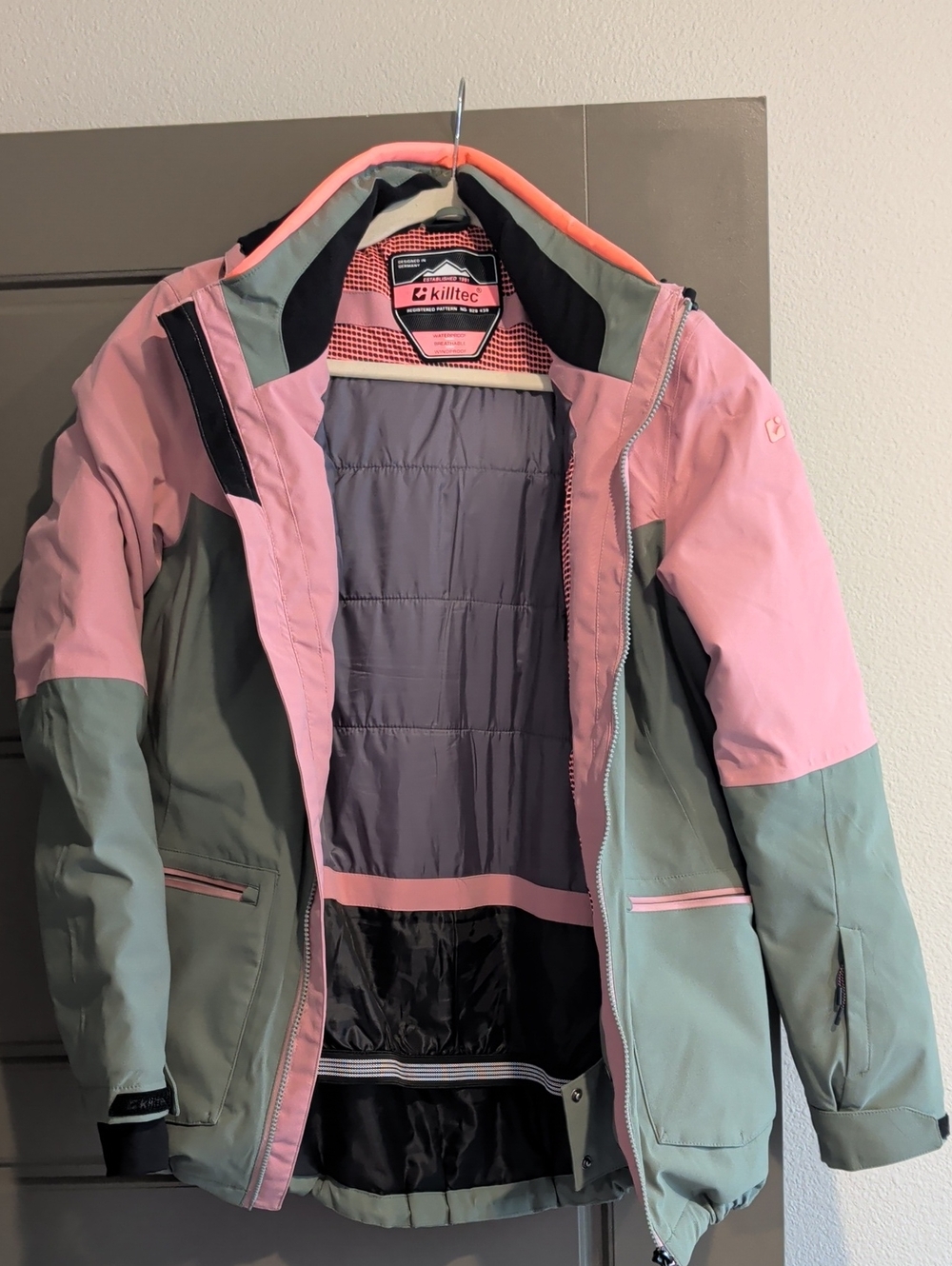 Killtec Women's Pink & Sage Colorblock Ski Jacket 8